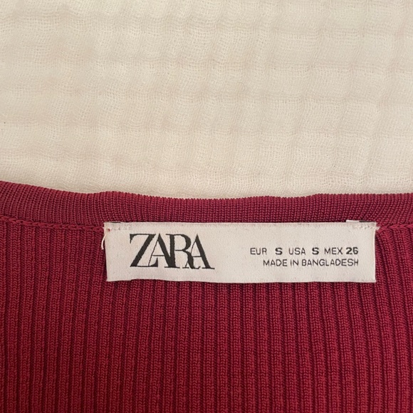 Zara Ribbed Open Front Longsleeve, S - Picture 3 of 3